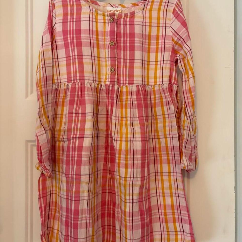 Cute jumping beans girls plaid